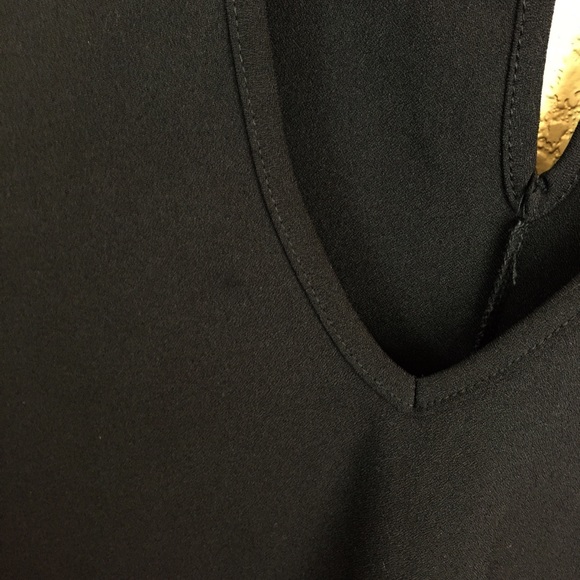 SALE
 Free Press sz Large Solid Black Swing Dress - Picture 7 of 7